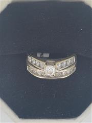 Lady's Diamond Wedding Band 19 Diamonds 2.30 Carat T.W. 14K White Gold 5.95g